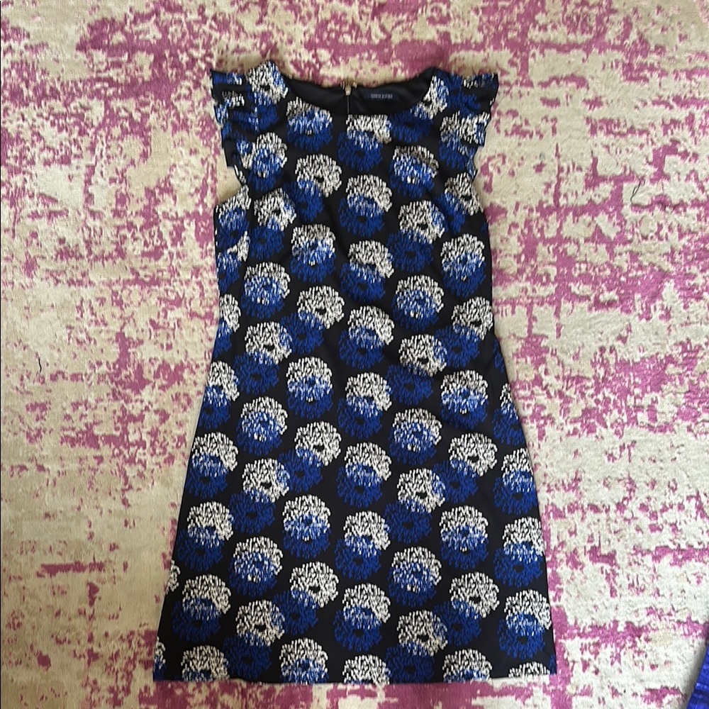 Tommy Hilfiger Blue and White Mini Dress